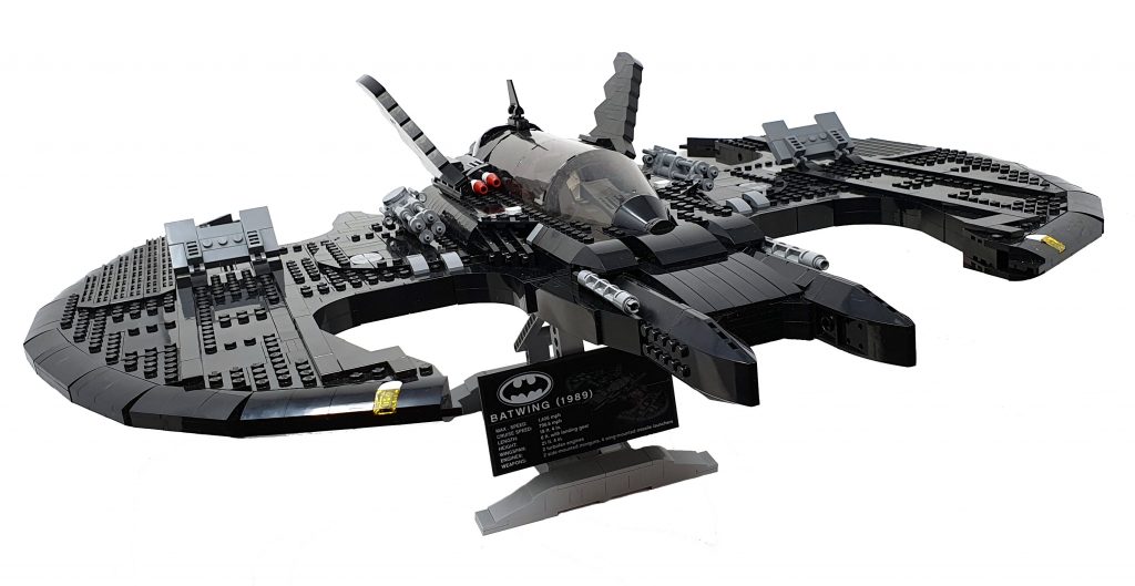 LEGO 1989 Batwing Review - Image of the model in it's entirety