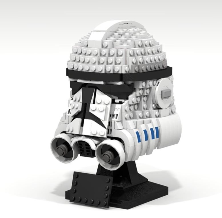 image of a clone trooper helmet moc