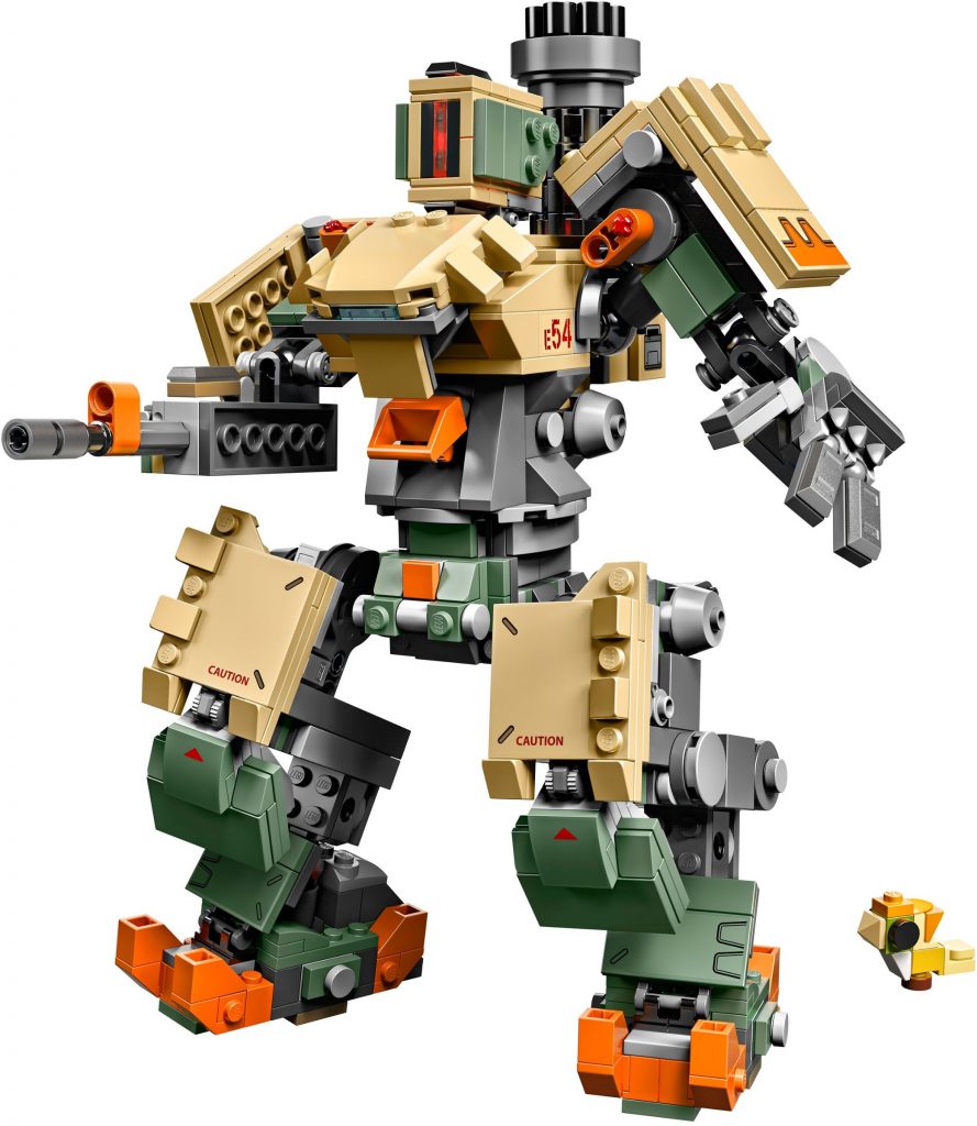 official image of the lego overwatch bastion lego set