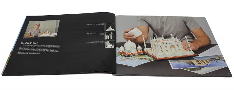 image showing the designer section of the lego architecture taj mahal sets instruction manual