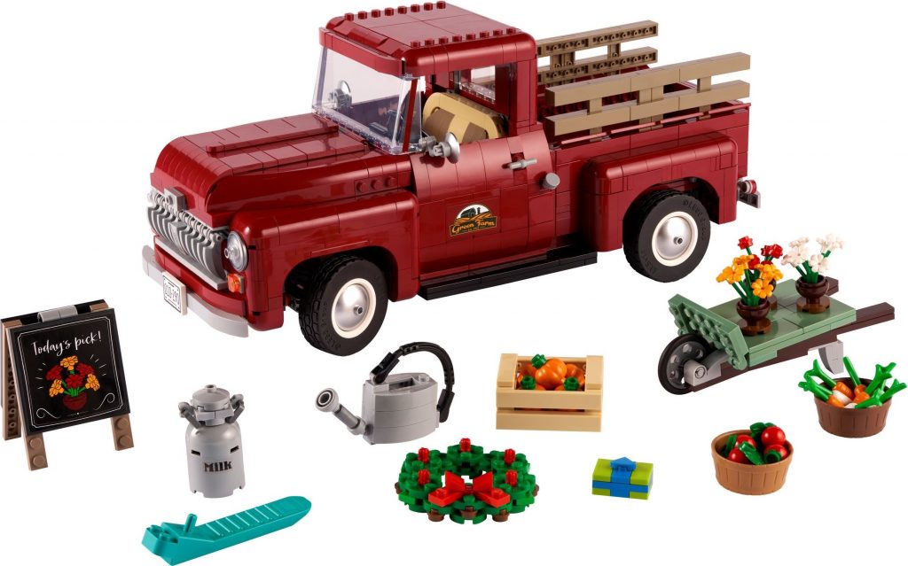 official image of the lego pickup truck set