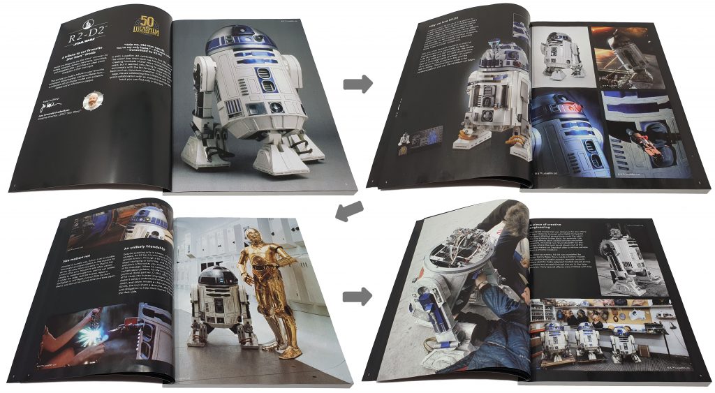 picture showing the pages of preamble in the instruction manual of the lego r2d2 set