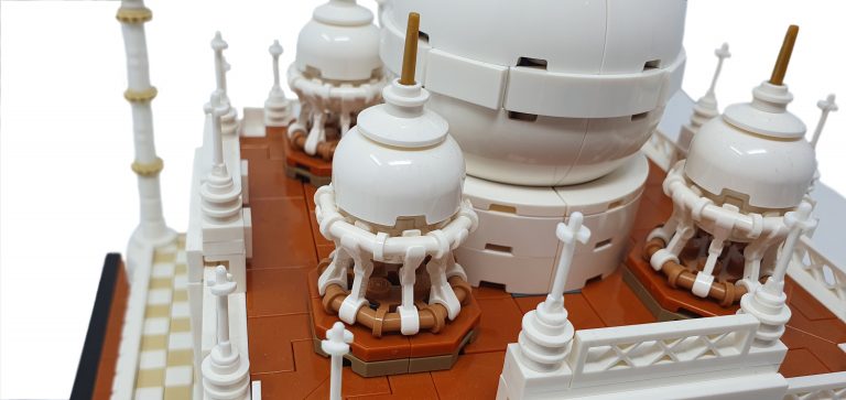 image showing the mini domes on the top of the lego architecture taj mahal set